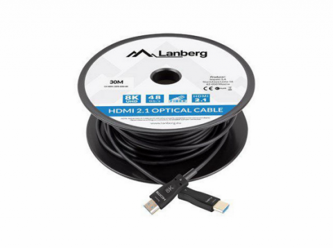 Laidas HDMI - HDMI 30m 8K (60Hz) 2.1v gold Lanberg